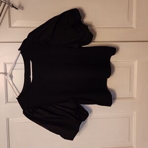 A New Day puffy sleeve T-shirt, black, size L